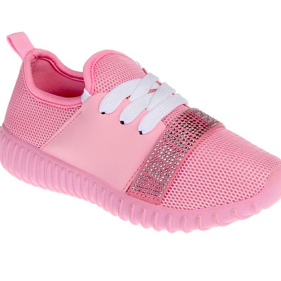 Bebe girls pink sneakers - Picture 1 of 7